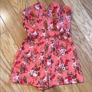 XS - Strapless/Sweetheart Neckline Romper by Leith
